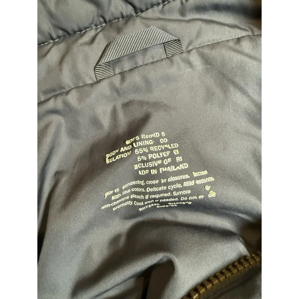 L.L Bean Men's Mountain Classic Puffer 1/4 Zip Pullover Jacket Navy XXL Outdoors - Picture 9 of 12